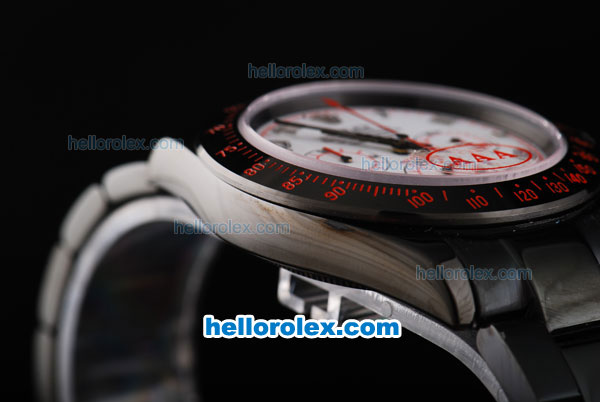 Rolex Daytona Miyota Quartz Movement Full PVD with White Dial and Number Markers - Click Image to Close